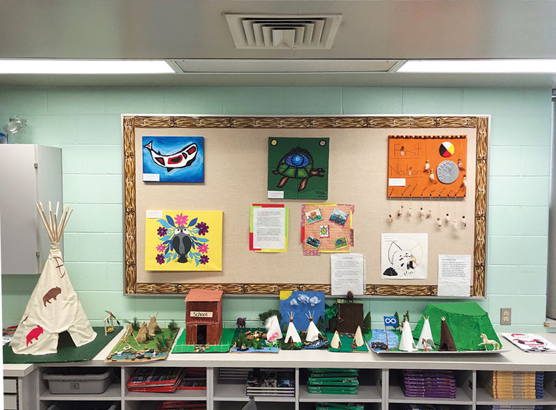 Artwork created by Father Robinson students