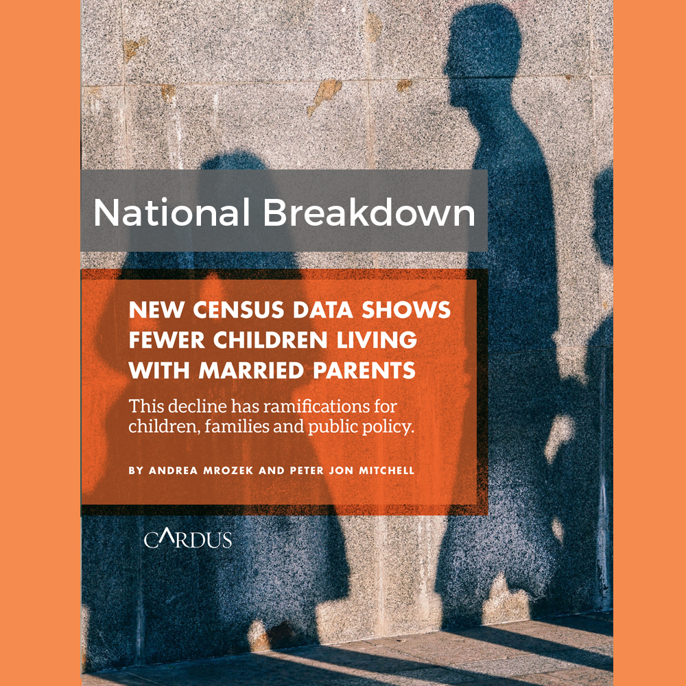 New Census Data Shows Fewer Children Living With Married Parents: National Breakdown