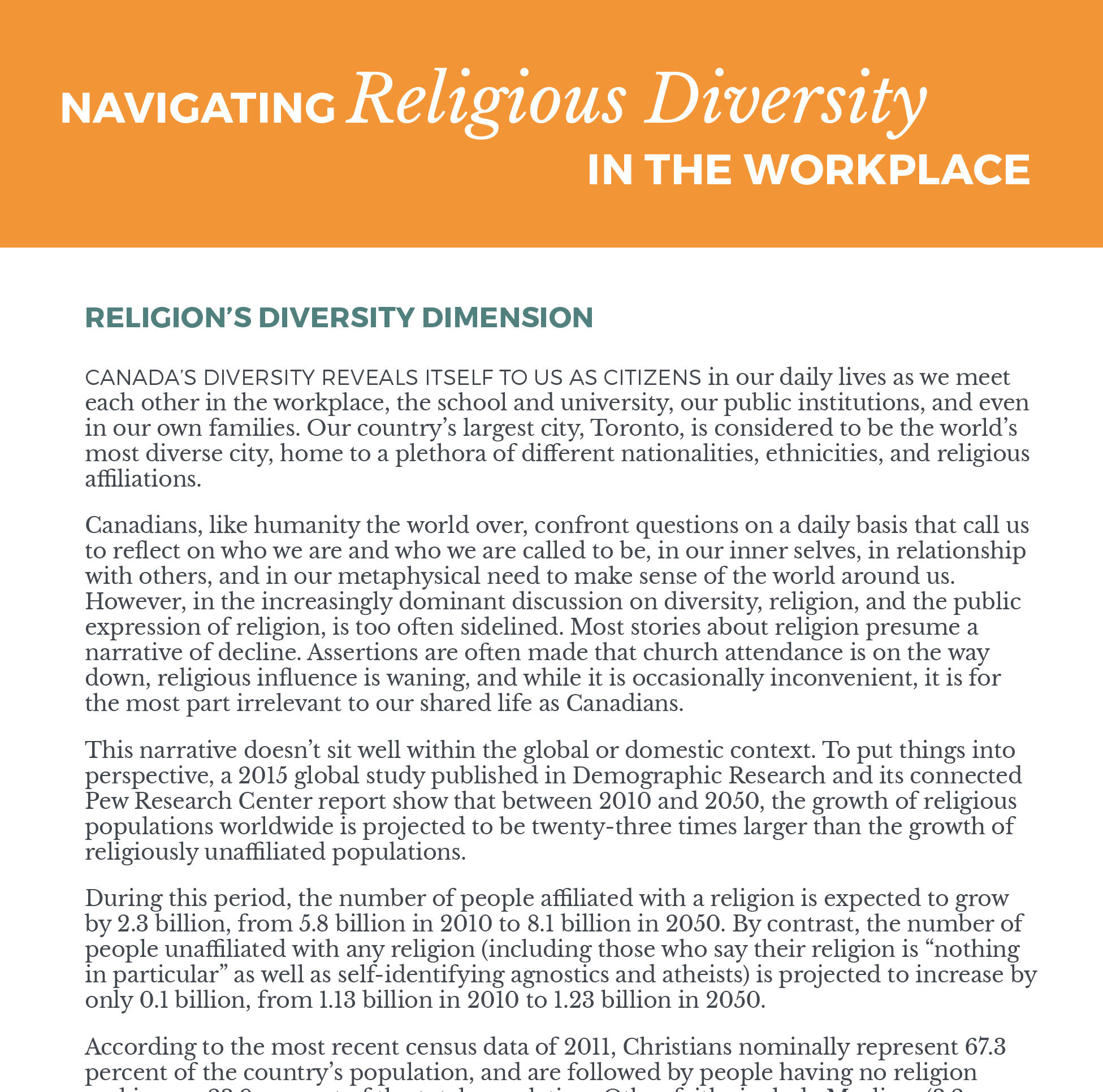 Navigating Religious Diversity in the Workplace