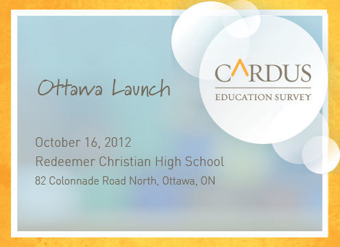 Cardus Education Survey Ottawa Launch